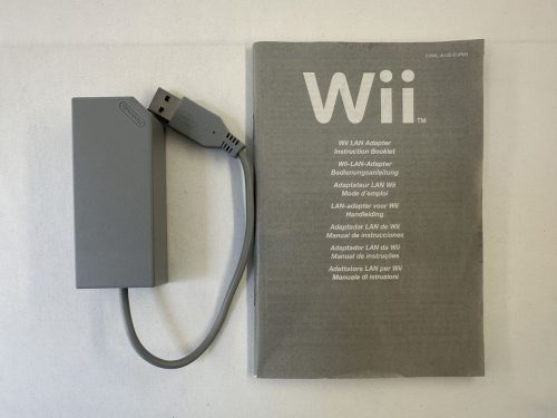 Nintendo Wii Lan Adapter + handleiding