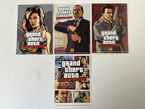 Ansichtkaarten / Postcards GTA Grand Theft Auto Liberty City Stories 4 stuks