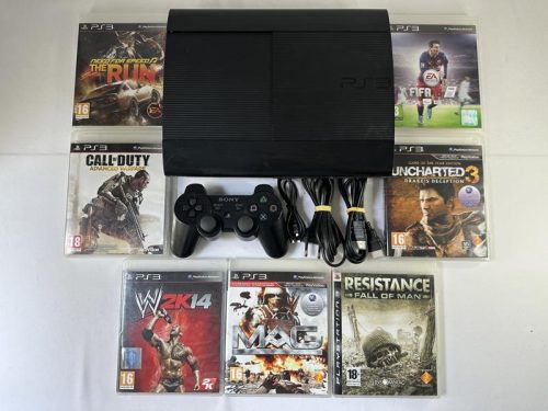 Playstation 3 Super Slim 700GB HD + controller & 7 games