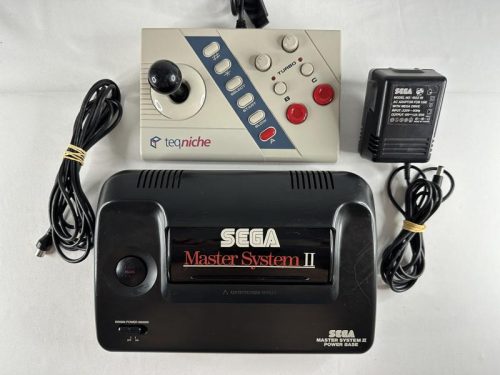 SEGA Master System II + Teqniche Power Mate Arcade Stick