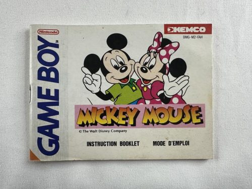 Mickey Mouse Handleiding Nintendo Gameboy