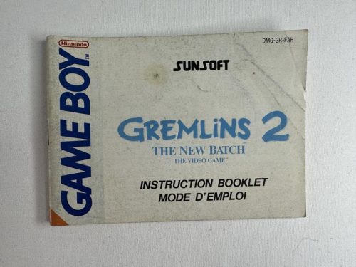 Gremlins 2 Handleiding Nintendo Gameboy