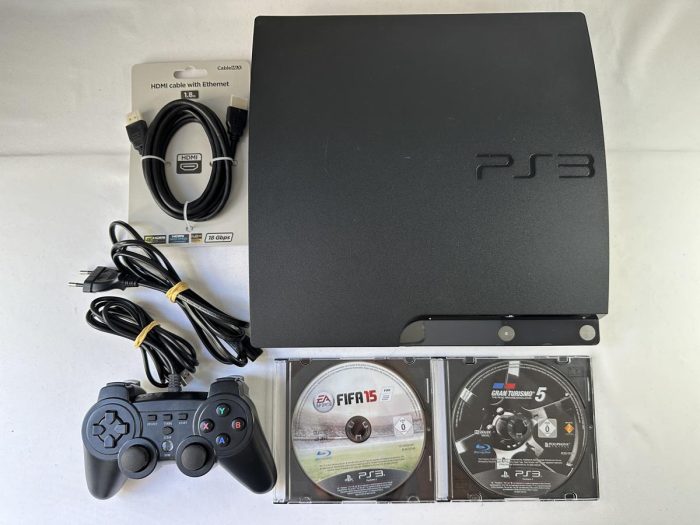 Playstation 3 Slim 120 GB + Controller en 2 games - PS3