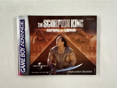 The Scorpion King Sword of Osiris handleiding Nintendo Gameboy Advance - GBA SP