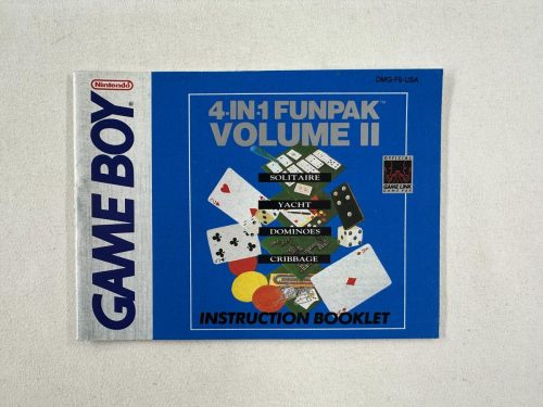 4-in-1 Funpak Volume II handleiding Nintendo Gameboy