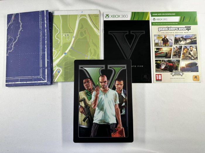 GTA Grand Theft Auto 5 Collector's Edition + Pet compleet Xbox 360 - Afbeelding 8