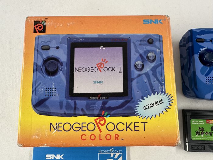 Neo Geo Pocket Color Ocean Blue Compleet in doos + 2 games - Afbeelding 3