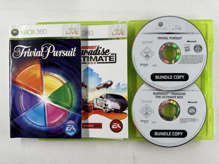 Burnout Paradise the Ultimate Box & Trivial Pursuit Bundle Copy Xbox 360 - Afbeelding 2