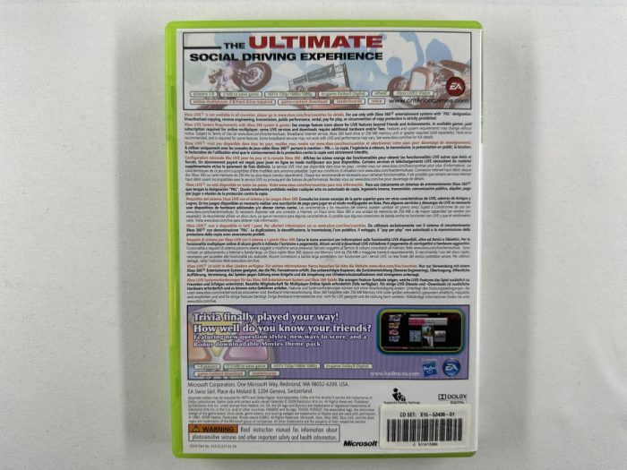 Burnout Paradise the Ultimate Box & Trivial Pursuit Bundle Copy Xbox 360 - Afbeelding 3