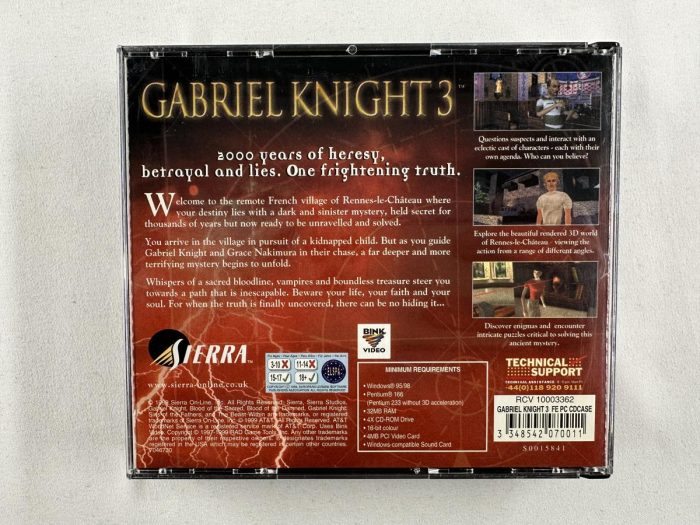 Gabriel Knight 3 PC Game - Afbeelding 4