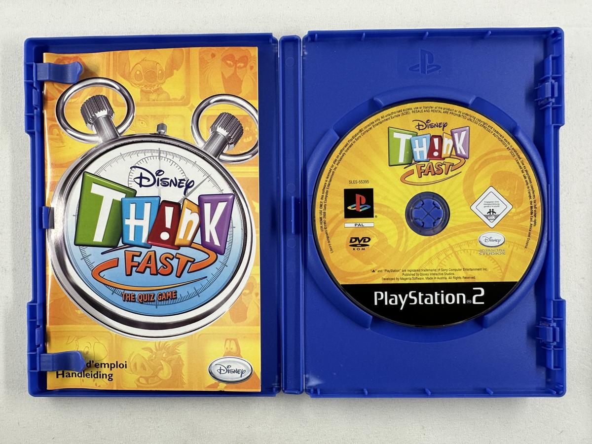 Disney Th!nk Fast Buzz Quiz Game Playstation 2 - PS2 - Afbeelding 2