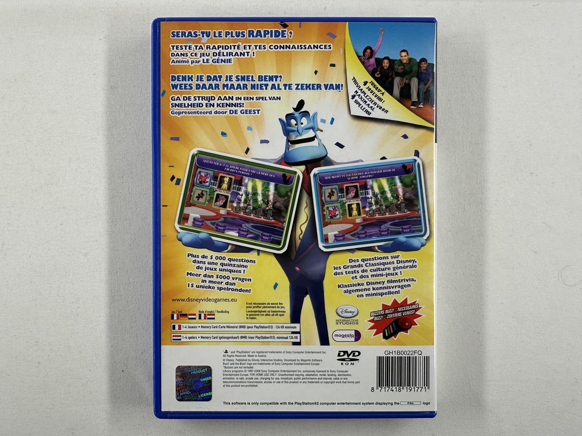 Disney Th!nk Fast Buzz Quiz Game Playstation 2 - PS2 - Afbeelding 3