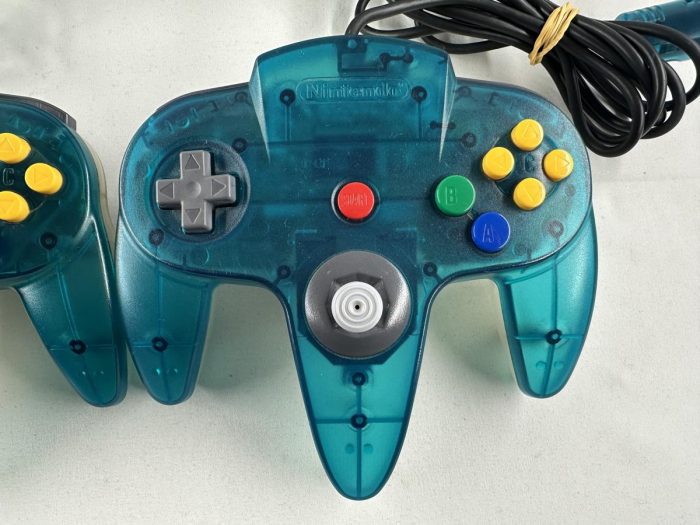 Nintendo 64 Console Clear blue + 2 Controllers - N64 - Afbeelding 4