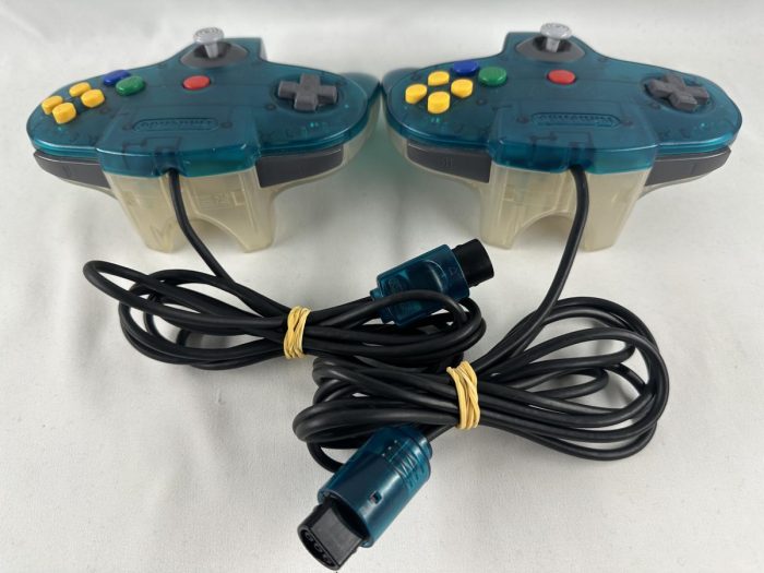 Nintendo 64 Console Clear blue + 2 Controllers - N64 - Afbeelding 7