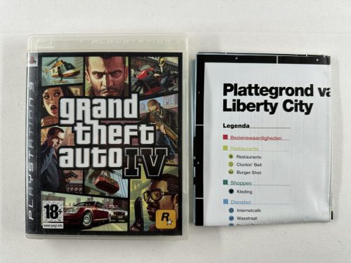 GTA Grand Theft Auto IV + poster Playstation 3 - PS3