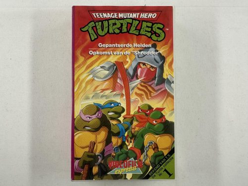 Teenage Mutant Ninja Turtles Gepantserde Helden & Opkomst van de Shredder Videoband VHS - TMNT