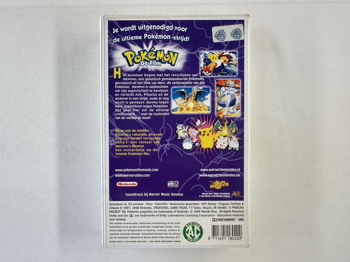 Pokemon De Film Mewtwo tegen Mew - Videoband VHS - Afbeelding 4