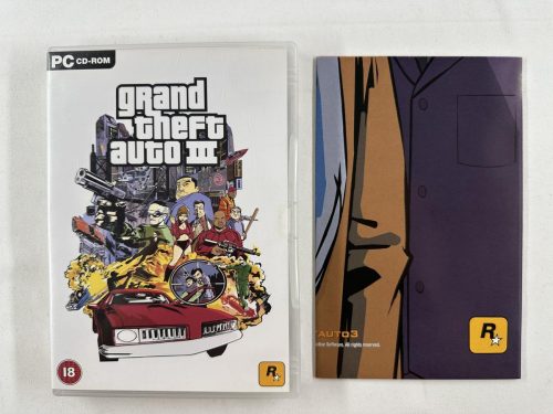 GTA III Grand Theft Auto 3 + poster PC Game