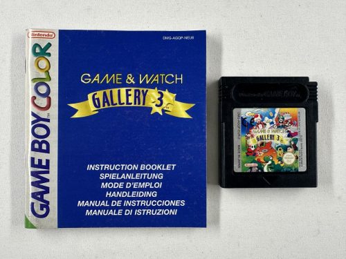 Game & Watch Gallery 3 + handleiding Nintendo Gameboy Color - GBC