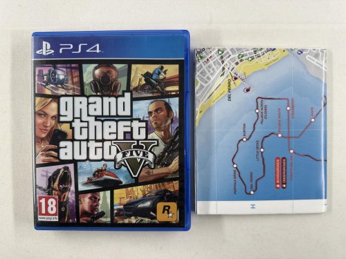 Grand Theft Auto GTA 5 + poster Playstation 4 - PS4