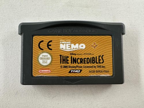 Disney Pixar Finding Nemo + The Incredibles Nintendo Gameboy Advance - GBA