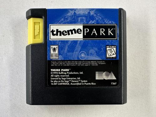 Theme Park SEGA Genesis