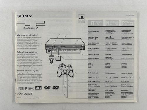 Playstation 2 Gebruiksaanwijzing SCPH-39004 - A4 formaat handleiding - PS2