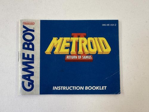 Metroid II Return of Samus Handleiding USA Nintendo Gameboy