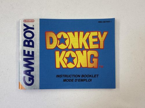 Donkey Kong Handleiding Nintendo Gameboy