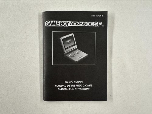 Gameboy Advance SP Handleiding - AGS-EUR(B)-5 - GBA SP