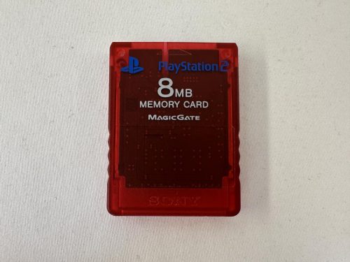 Playstation 2 Memory Card clear red - PS2