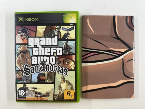 GTA Grand Theft Auto San Andreas + poster Xbox