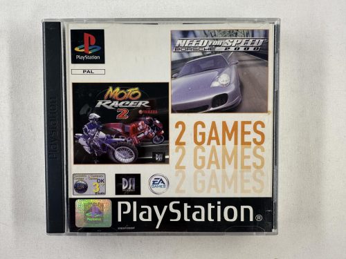 Need for Speed Porsche 2000 + Moto Racer 2 - 2 games - Playstation 1 - PS1