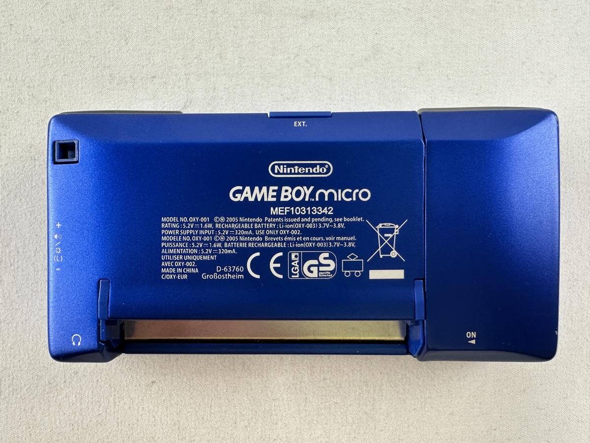 Gameboy Micro blauw + oplader - Nintendo Gameboy Advance Micro - Afbeelding 11