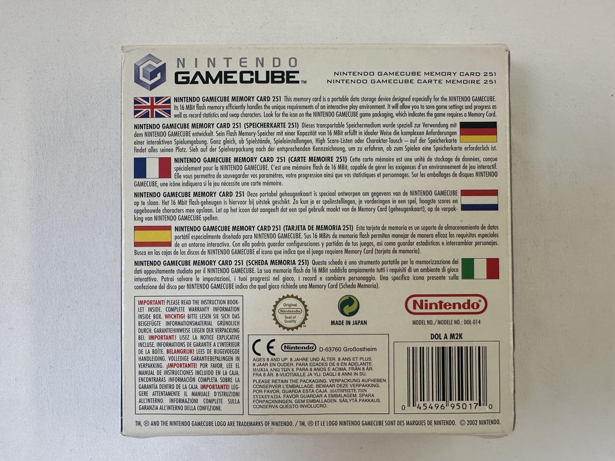 Memory Card 251 Blocks Nintendo Gamecube Compleet in Doos - Afbeelding 9