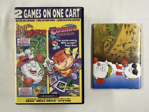 Fantastic Dizzy + Cosmic Spacehead + poster - 2 in 1 - SEGA Mega Drive