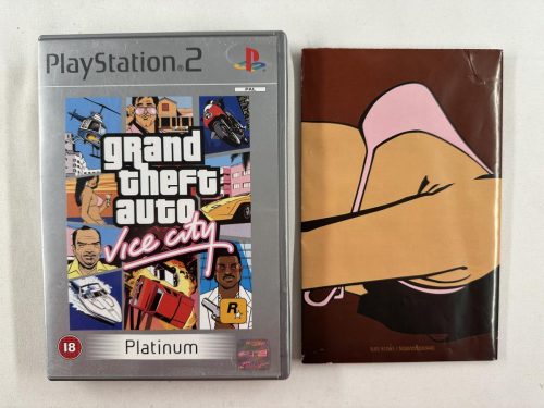 GTA Grand Theft Auto Vice City + poster Playstation 2 Platinum - PS2