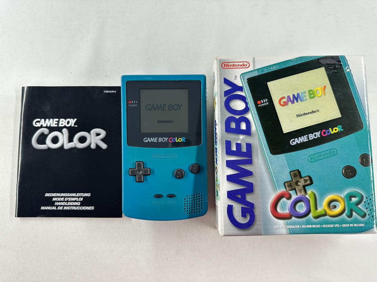 Gameboy Color Teal / Turquiose Compleet - CGB-001 - GBC - Afbeelding 2