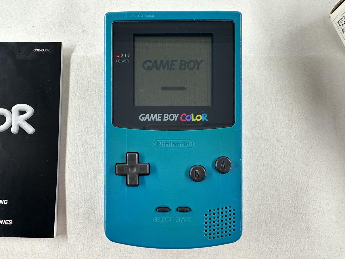 Gameboy Color Teal / Turquiose Compleet - CGB-001 - GBC - Afbeelding 3