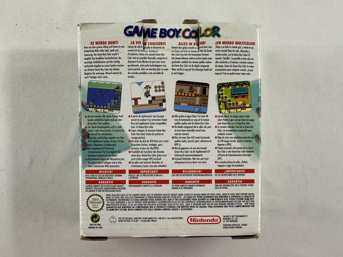 Gameboy Color Teal / Turquiose Compleet - CGB-001 - GBC - Afbeelding 13