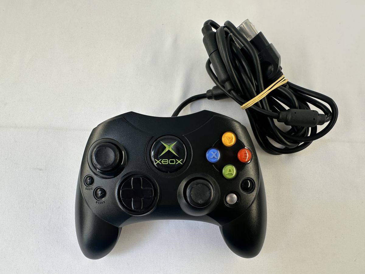 Microsoft Xbox Classic Controller S zwart + breakaway kabel - origineel - Afbeelding 2