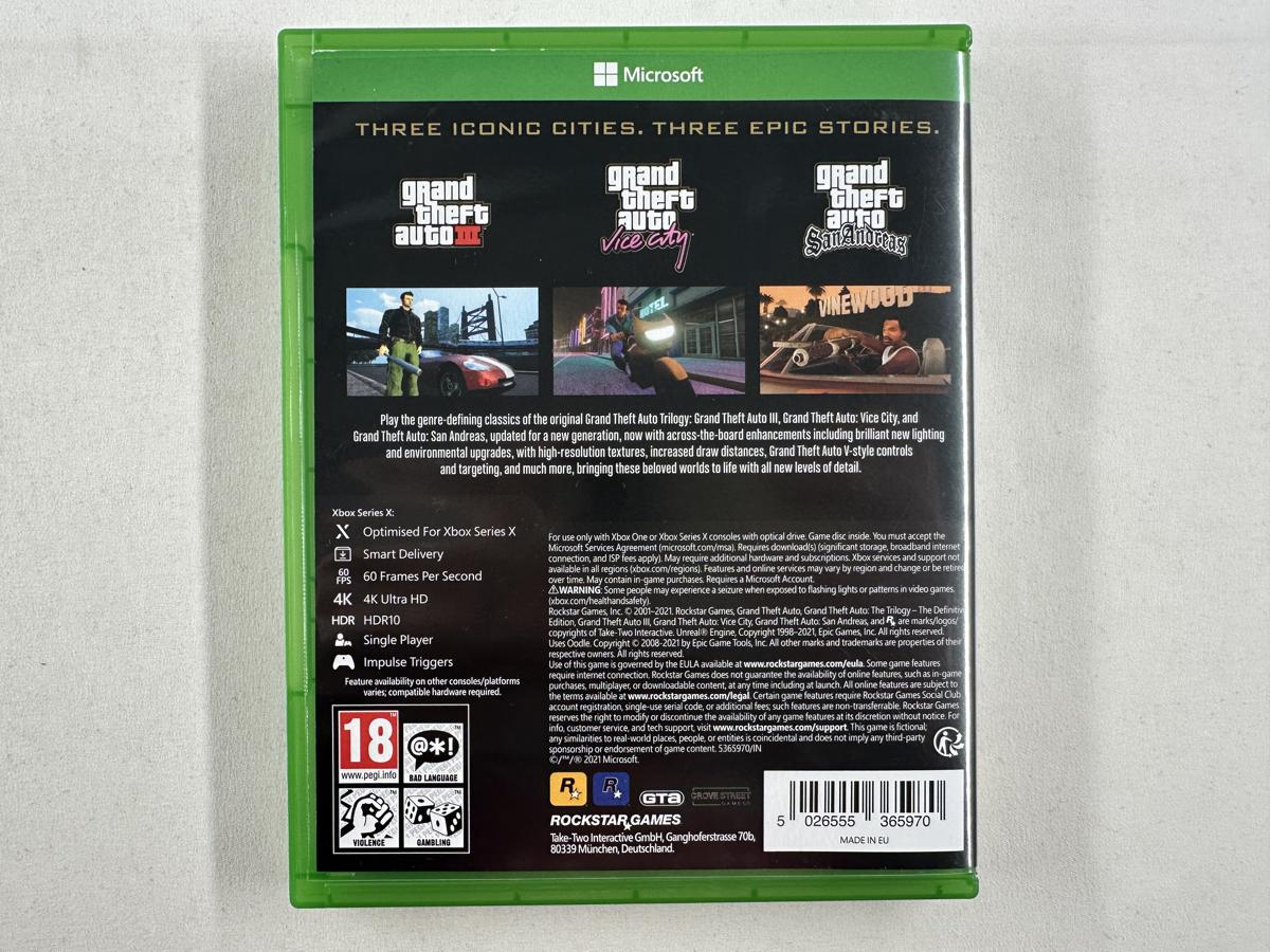 GTA Grand Theft Auto Trilogy The Definitive Edition Xbox Series X / Xbox One - Afbeelding 3