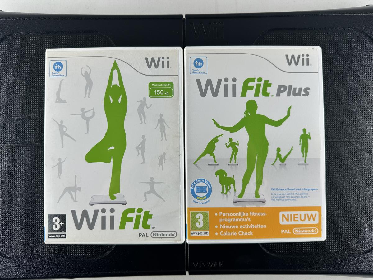 Wii Balance Board Zwart + Wii Fit & Wii Fit Plus Nintendo Wii - Afbeelding 2