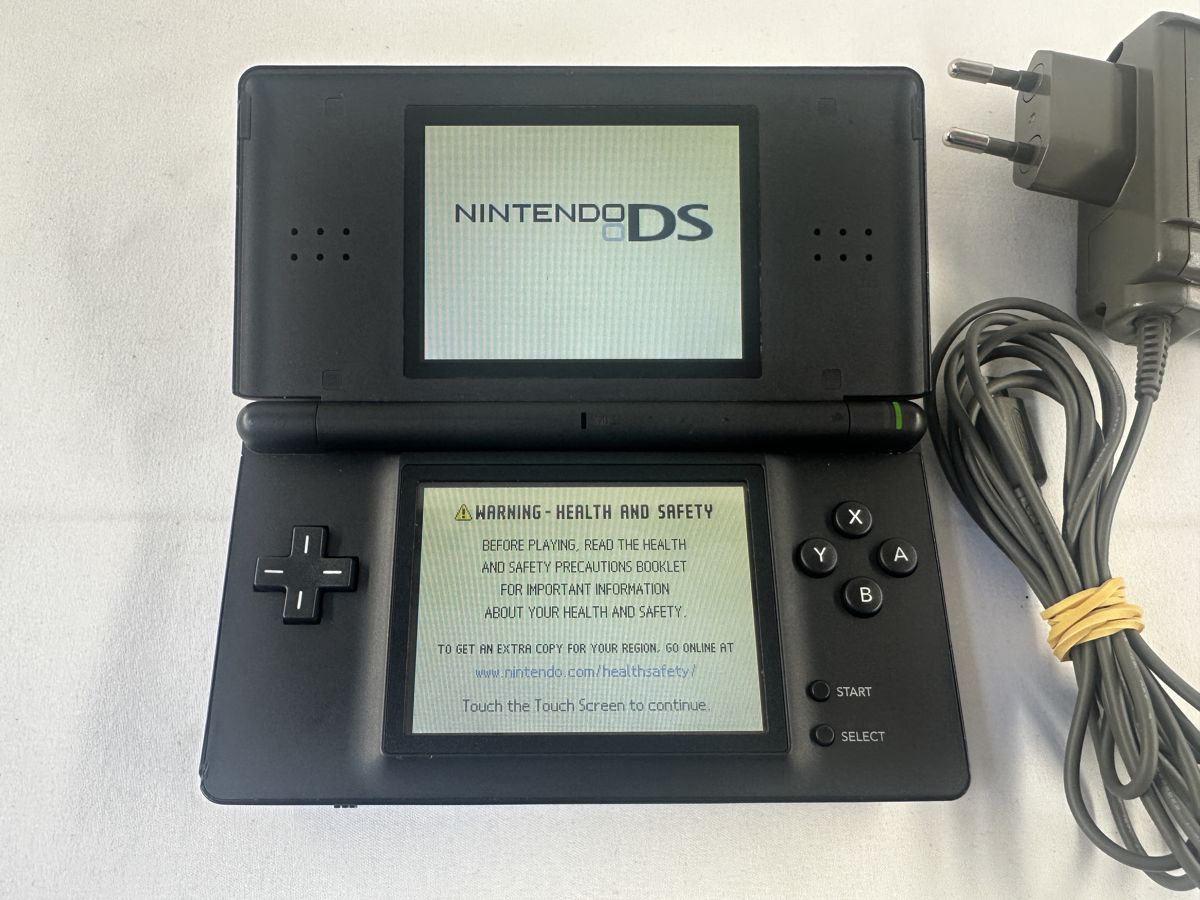 Nintendo DS Lite Zwart handheld spelcomputer + oplader - Afbeelding 2