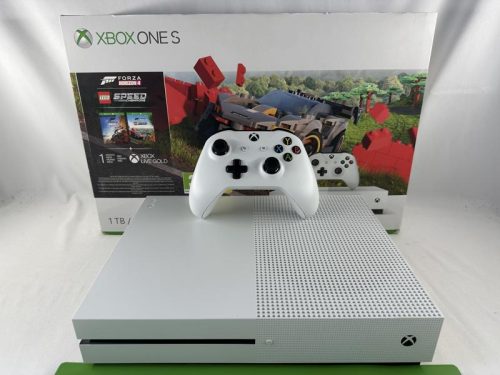 Xbox One S wit 1 TB Console in doos + Controller