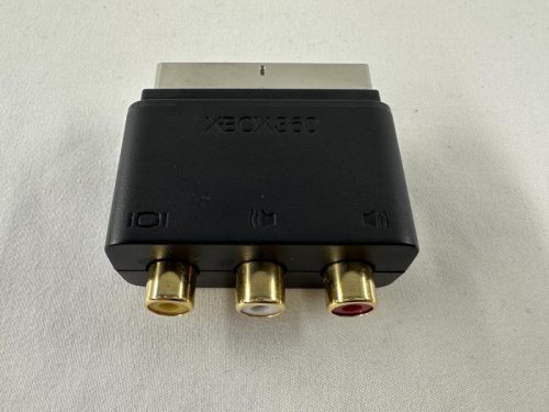 Microsoft Xbox 360 scart plug zwart - origineel
