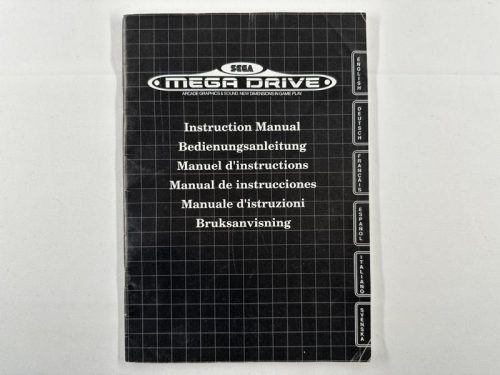 SEGA Mega Drive Instruction Manual A4 formaat - nette staat