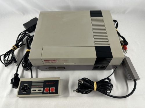 Nintendo NES console Version Española / Spanish Version + Controller & kabels - origineel