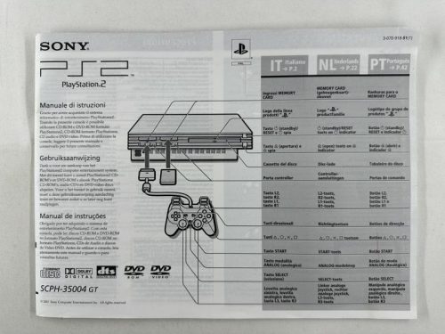 Playstation 2 Gebruiksaanwijzing Handleiding SCPH-35004 GT - PS2