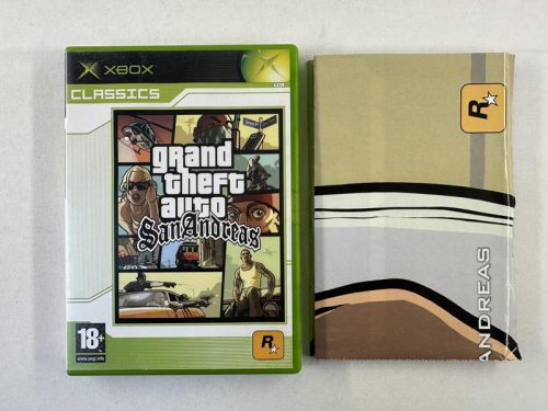 GTA Grand Theft Auto San Andreas + poster Xbox Classics